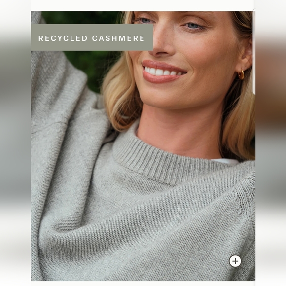 NWT Jenni Kayne Oversized Crewneck Cashmere Cotton Blend Sweater Gray XXS-XS - Picture 5 of 8